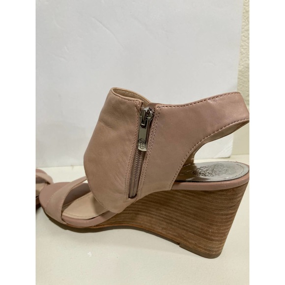 Vince Camuto Lyssia Wedge beige‎ leather sandals size 10M - Picture 4 of 8